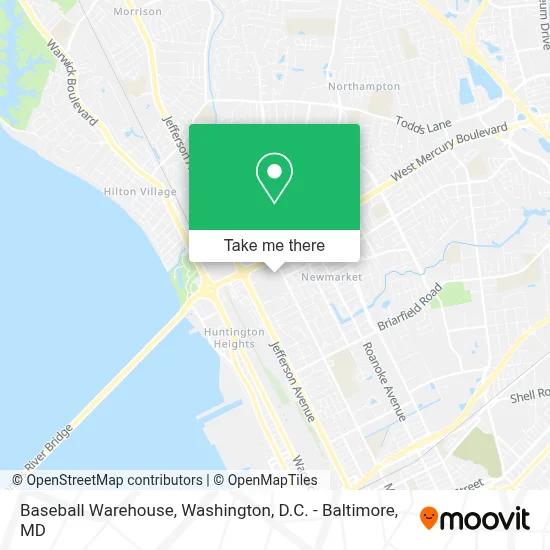 Baseball Warehouse map