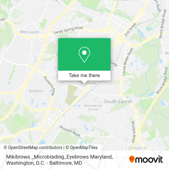 Mikibrows _Microblading_Eyebrows Maryland map