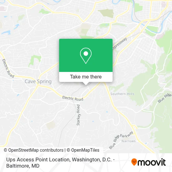 Ups Access Point Location map