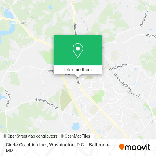Circle Graphics Inc. map