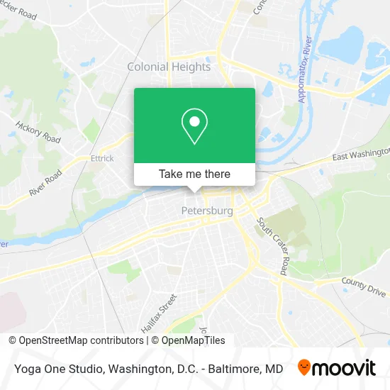 Yoga One Studio map