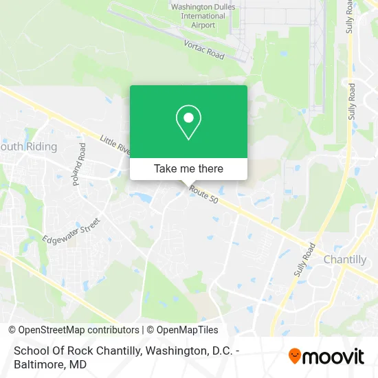 School Of Rock Chantilly map