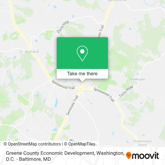 Greene County Economic Development map
