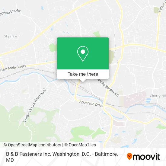B & B Fasteners Inc map
