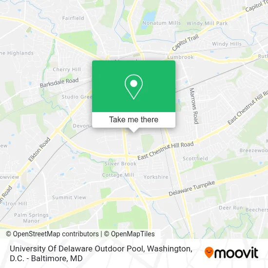 University Of Delaware Outdoor Pool map