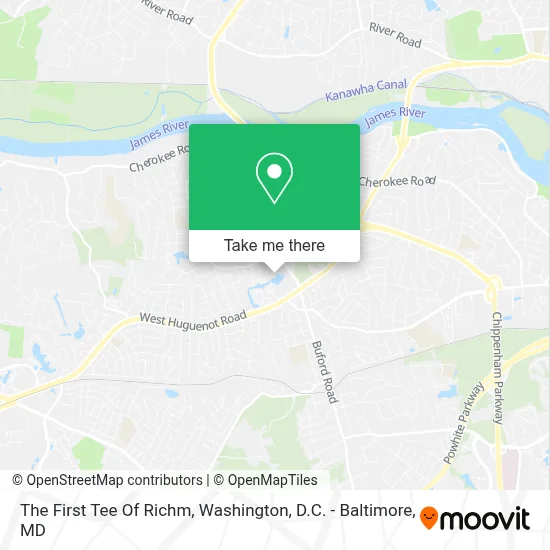 The First Tee Of Richm map