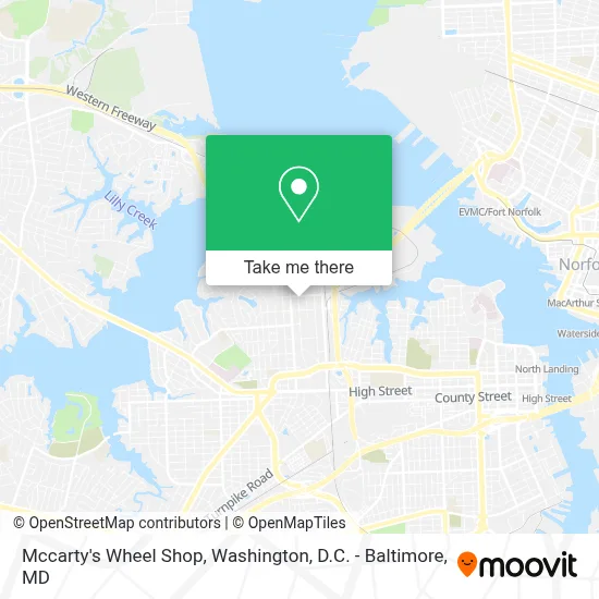 Mccarty's Wheel Shop map