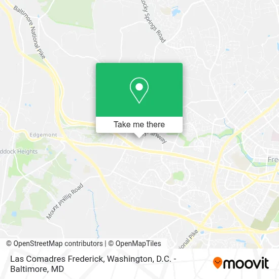 Las Comadres Frederick map