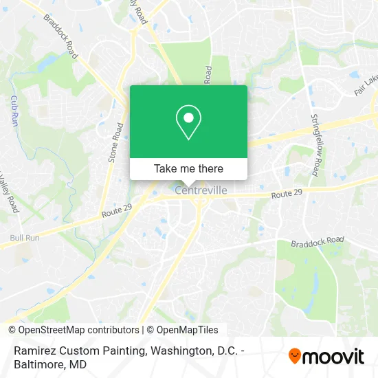 Ramirez Custom Painting map
