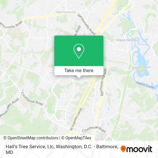 Hall's Tree Service, Llc map