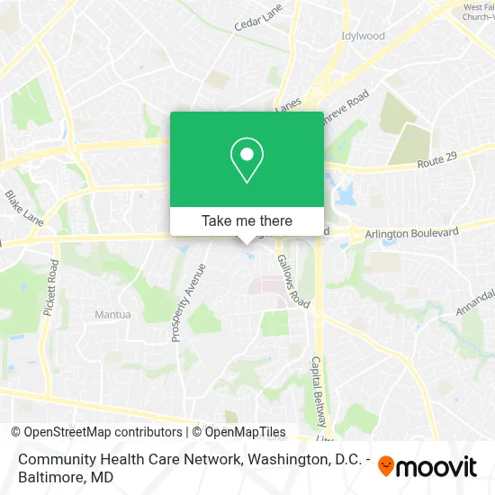 Community Health Care Network map
