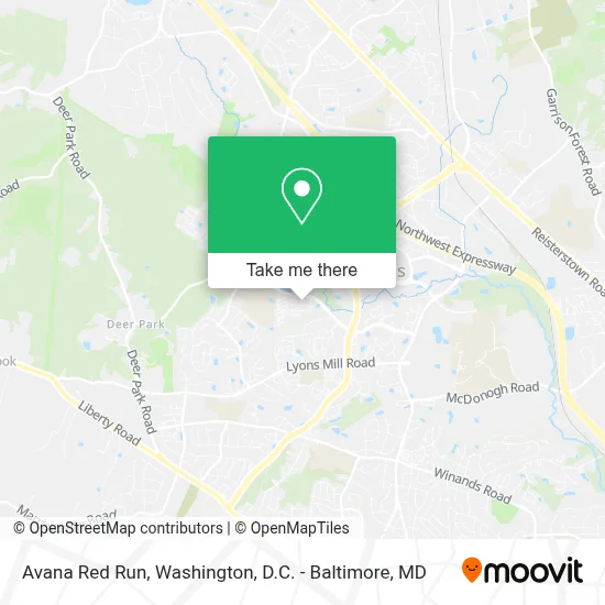 Avana Red Run map