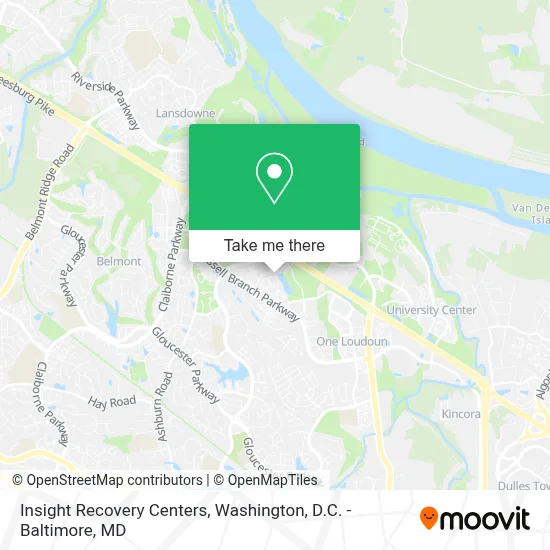 Insight Recovery Centers map