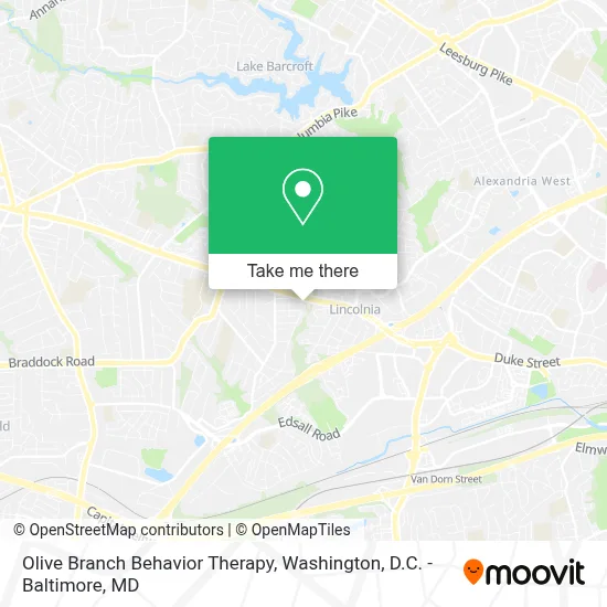 Olive Branch Behavior Therapy map