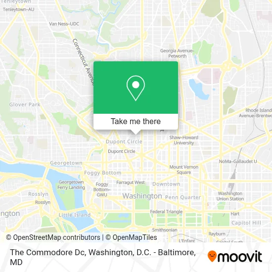 The Commodore Dc map