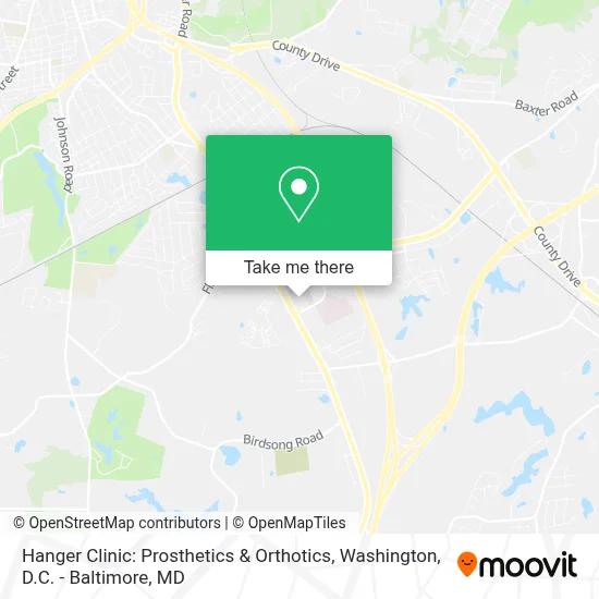 Hanger Clinic: Prosthetics & Orthotics map
