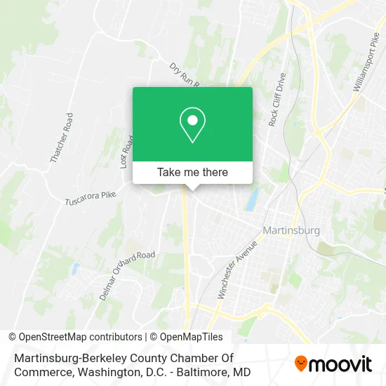 Martinsburg-Berkeley County Chamber Of Commerce map