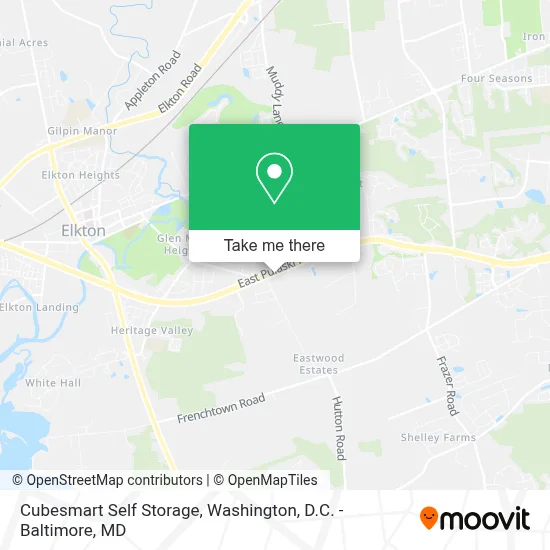 Cubesmart Self Storage map