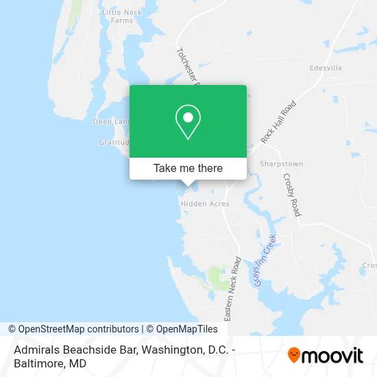 Admirals Beachside Bar map