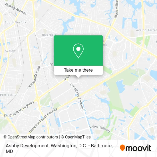 Ashby Development map