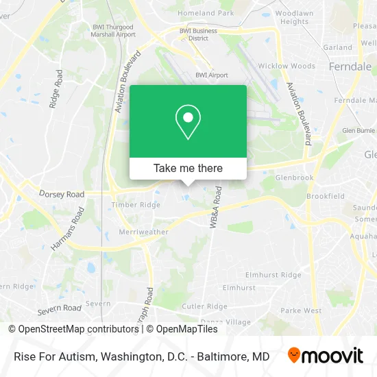 Rise For Autism map