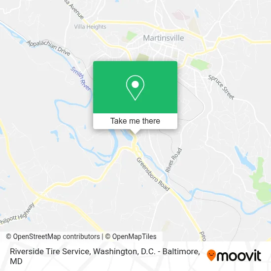 Riverside Tire Service map