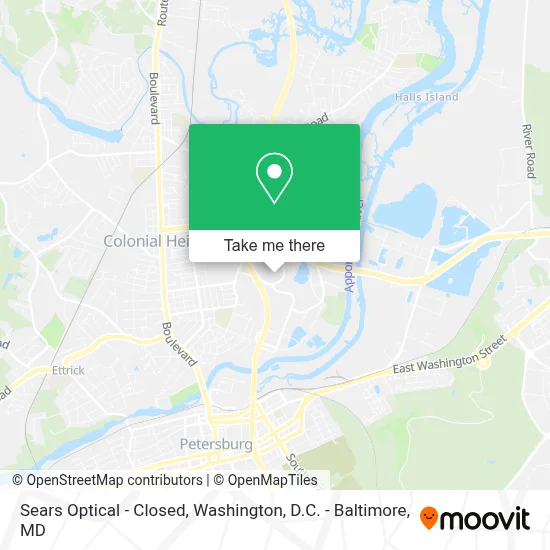 Sears Optical - Closed map