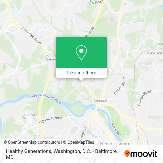Healthy Generations map