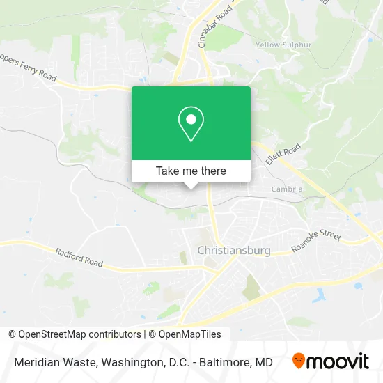 Meridian Waste map
