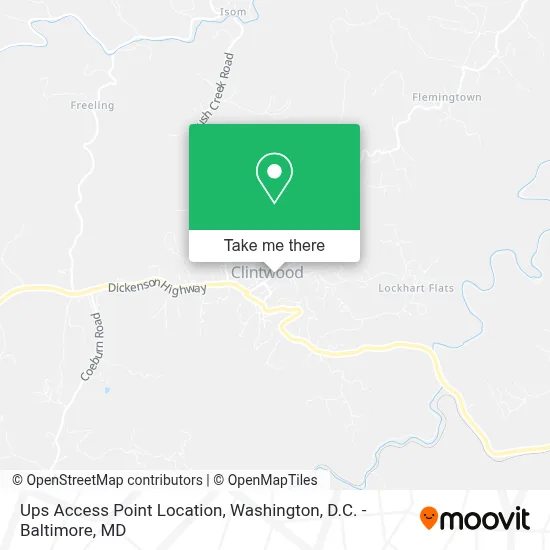 Ups Access Point Location map