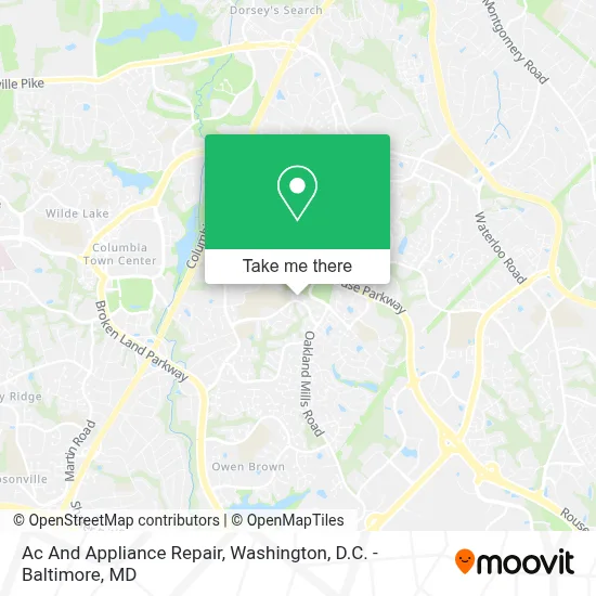 Ac And Appliance Repair map