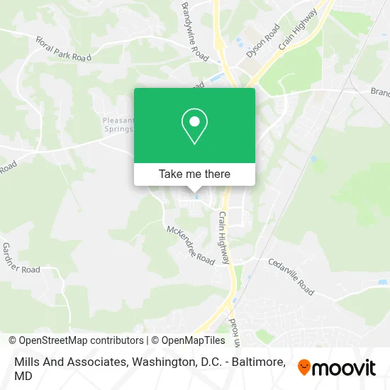 Mills And Associates map