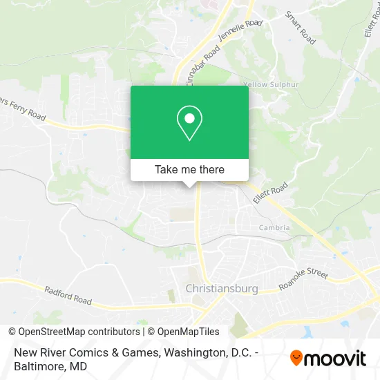 New River Comics & Games map