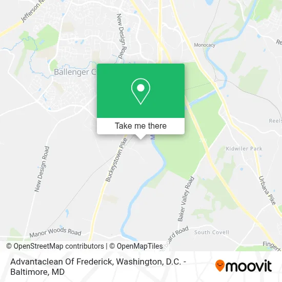 Advantaclean Of Frederick map