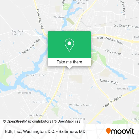 Bdk, Inc. map