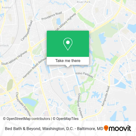 Bed Bath & Beyond map