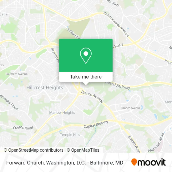 Forward Church map