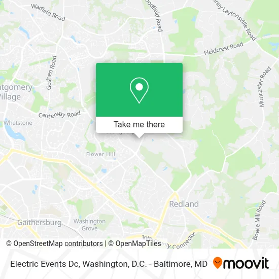 Electric Events Dc map