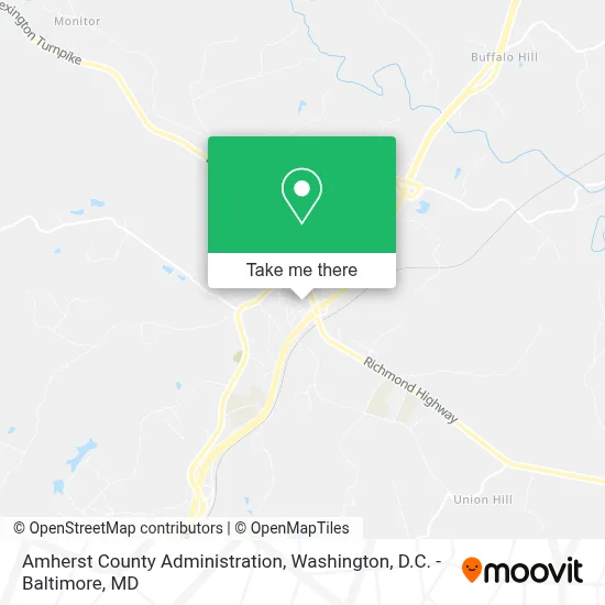 Amherst County Administration map