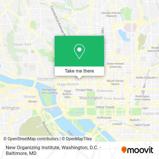 New Organizing Institute map