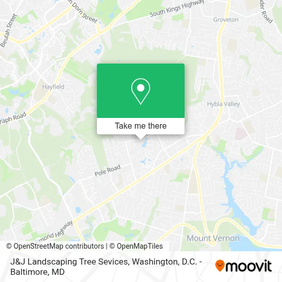 J&J Landscaping Tree Sevices map