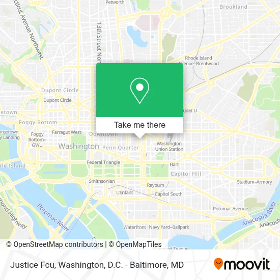 Justice Fcu map