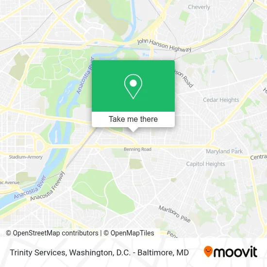 Trinity Services map