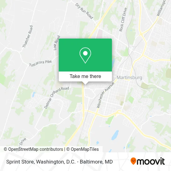 Sprint Store map