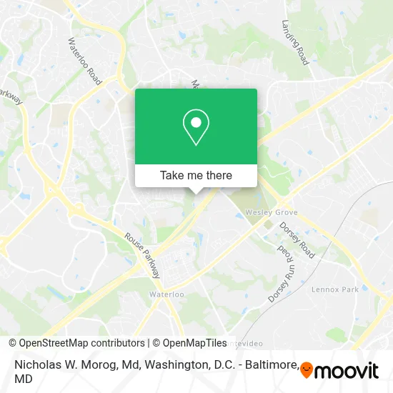 Nicholas W. Morog, Md map