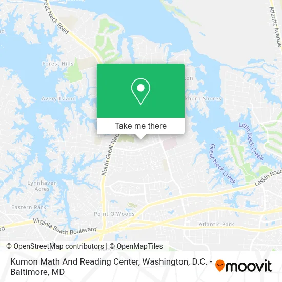 Kumon Math And Reading Center map