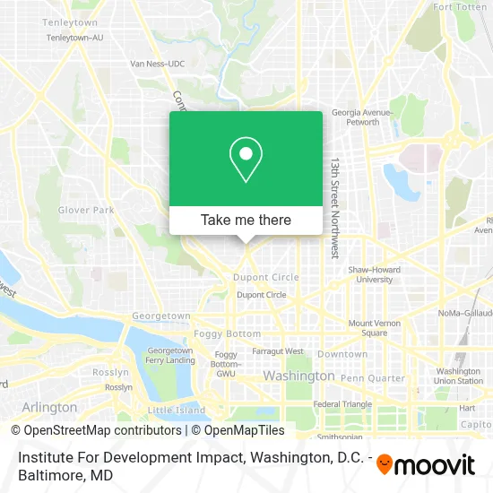 Institute For Development Impact map
