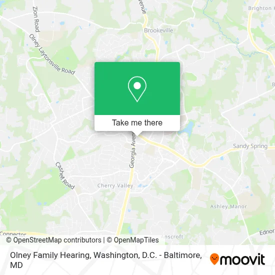 Olney Family Hearing map