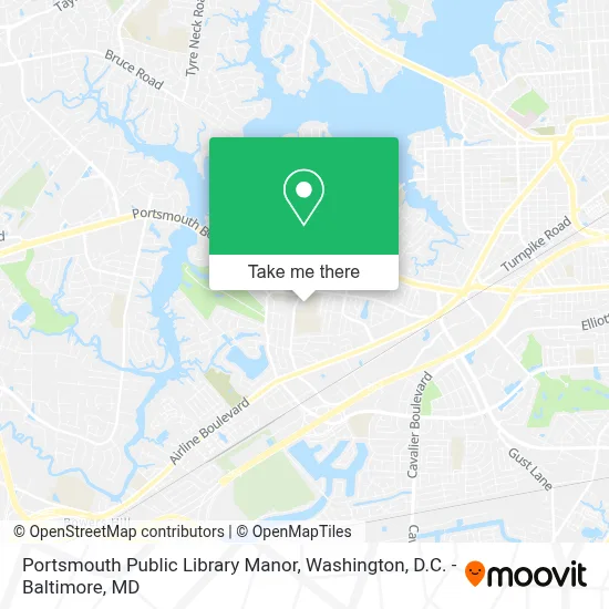 Portsmouth Public Library Manor map