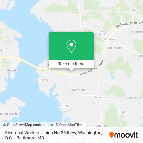 Electrical Workers Union No 26-Ibew map